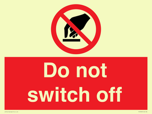 Do not switch off 